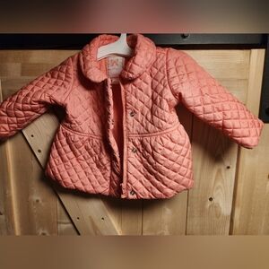 Gymboree Coral Quilted Puffer Jacket
